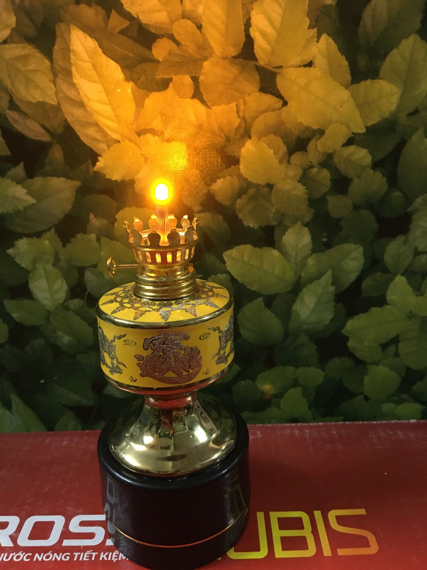 Đèn thờ dùng pin Kim Sa cao cấp hàng đẹp