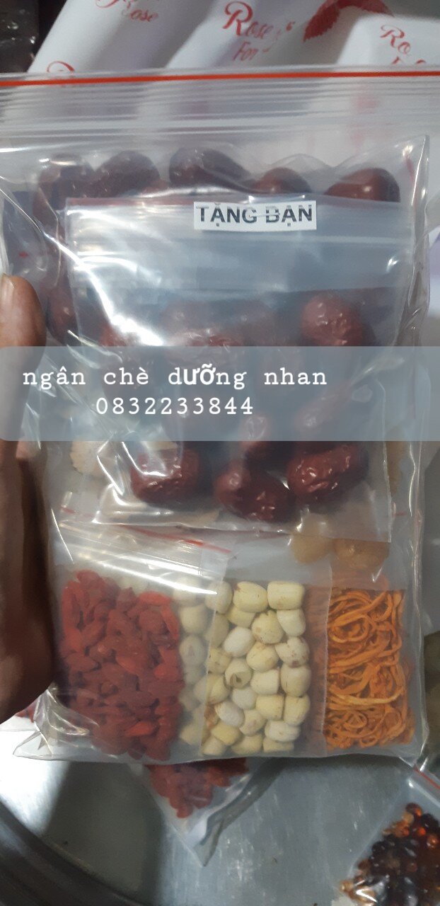 Chè dưỡng nhan [tặng tuyết yến trong mỗi set]combo 10set 500gr 15vị nấu 4lit