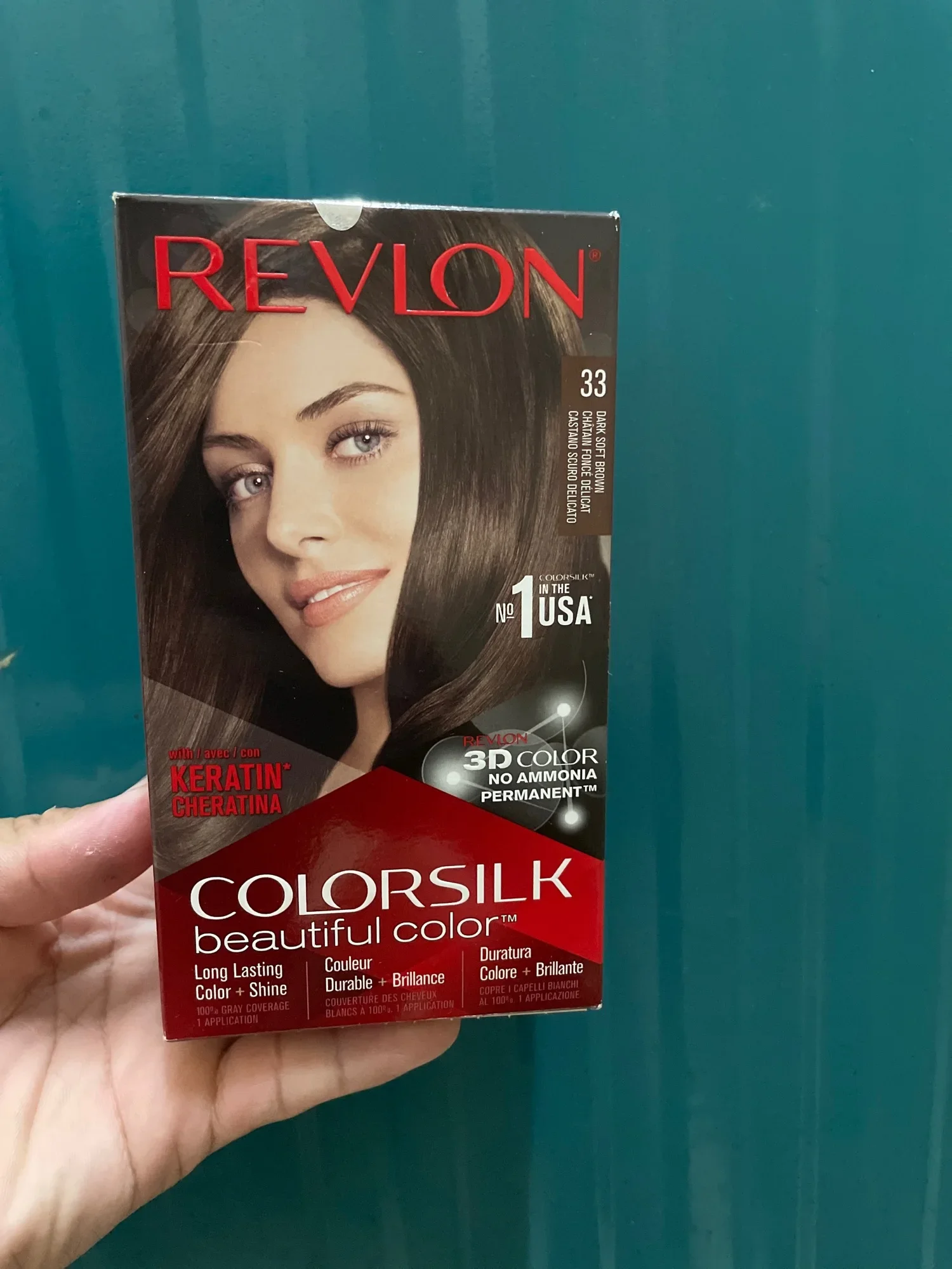[HCM]Thuốc nhuộm tóc REVLON COLORSILK số 33- Nâu chocolate sáng