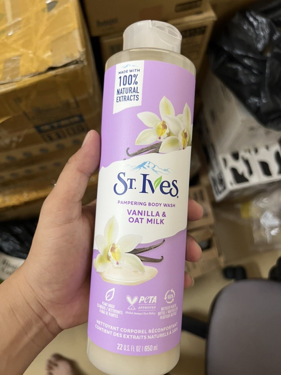 [USA] Sữa tắm tẩy tế bào chết St. Ives 650ml