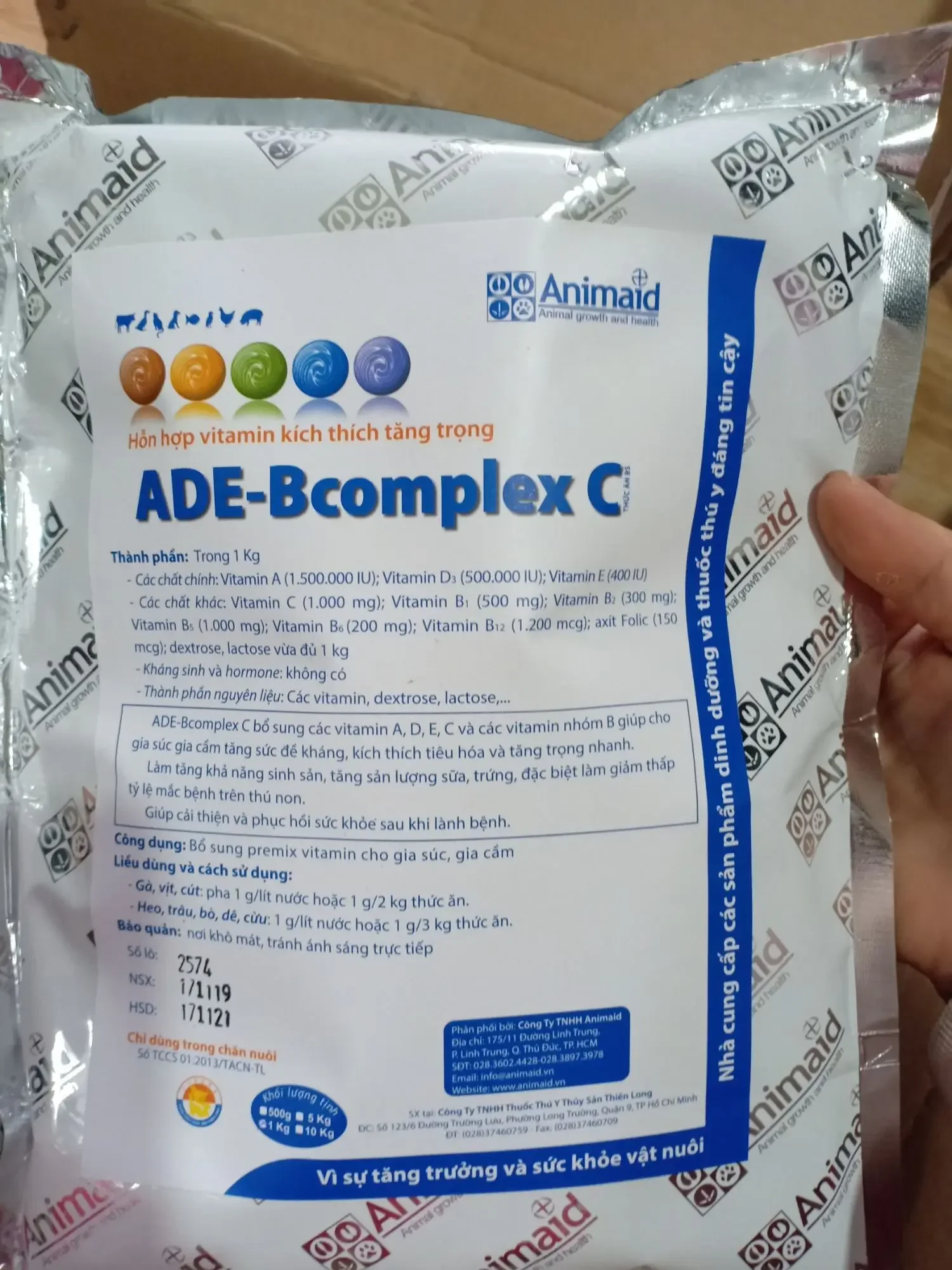 ade bcomplex-kích thích tăng trọng nhanh -1 kg