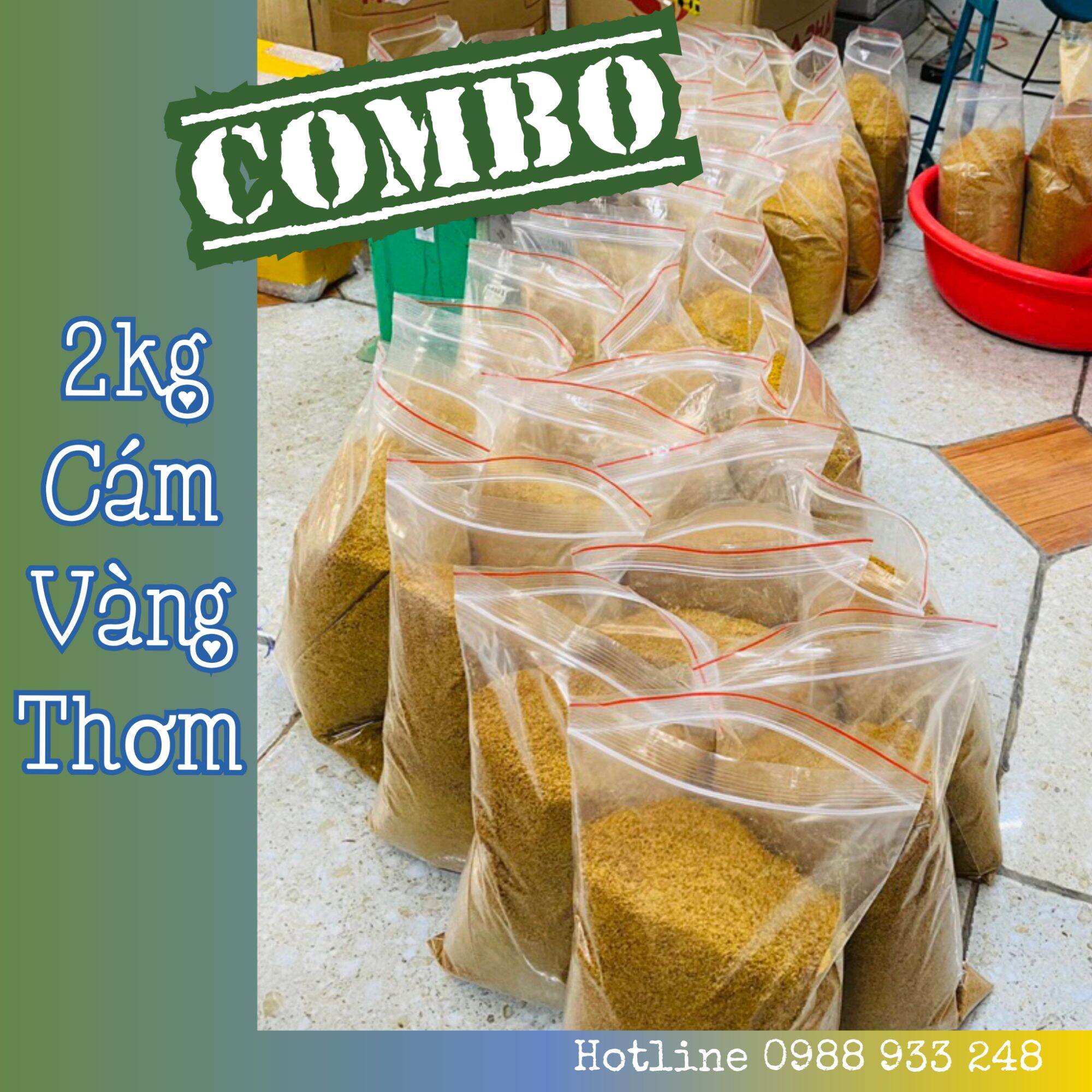 Cám Vàng Thơm làm mồi câu[Túi 2kg]