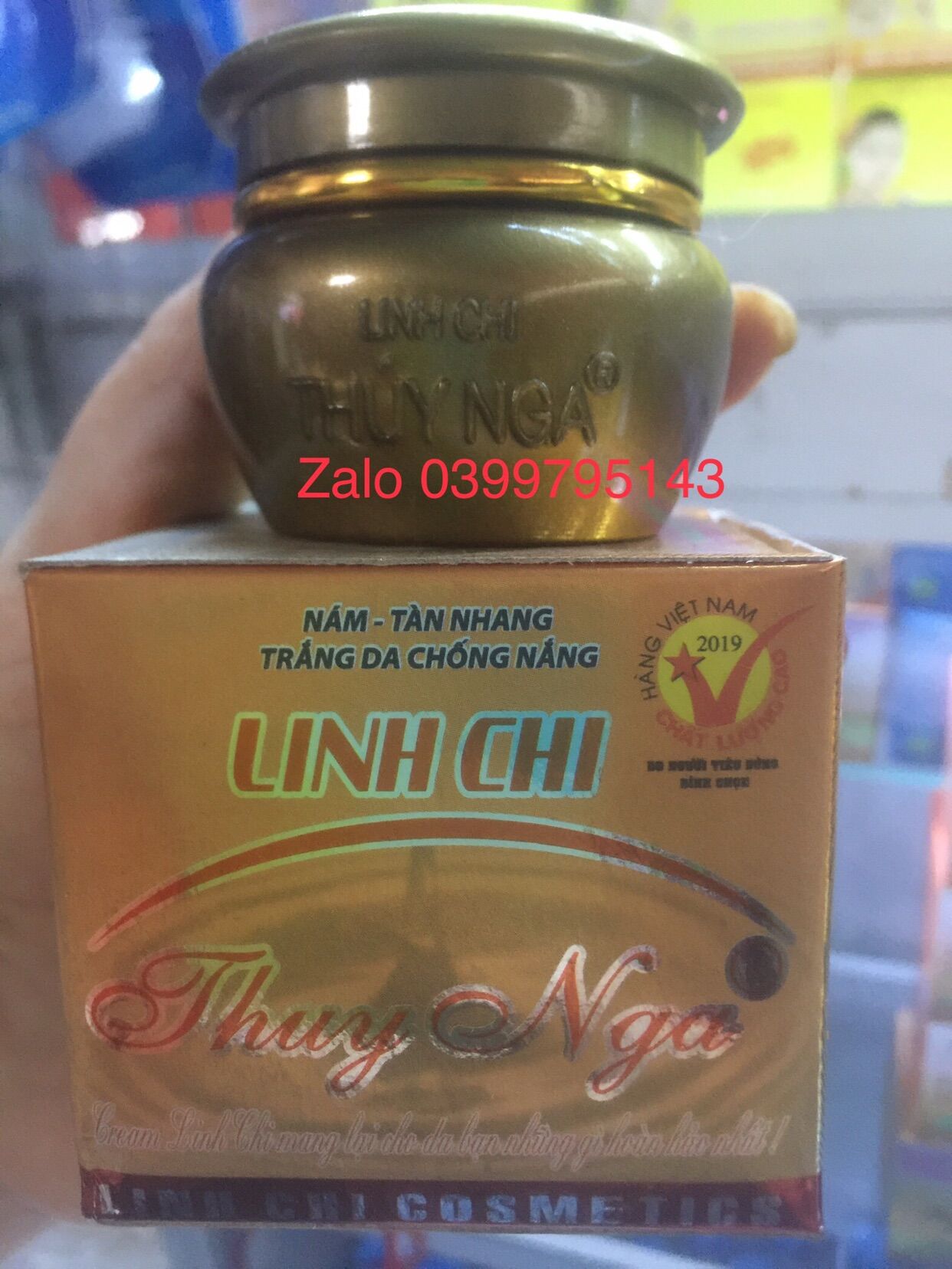 [HCM]Kem Linh Chi Thuý Nga Nám Tàn Nhang Trắng Da Chống Nắng