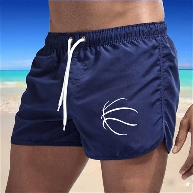 Thoáng Khí Mới Thể Thao Quần Short Nam Thời Trang Nhanh Khô Bãi Biển Mỏng Tập Thể Dục Quần Short Bảng Xl-xxxl Chất Liệu Polyester