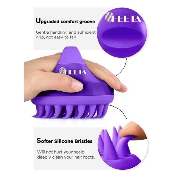 Lược gội đầu HEETA silicon - Mỹ
