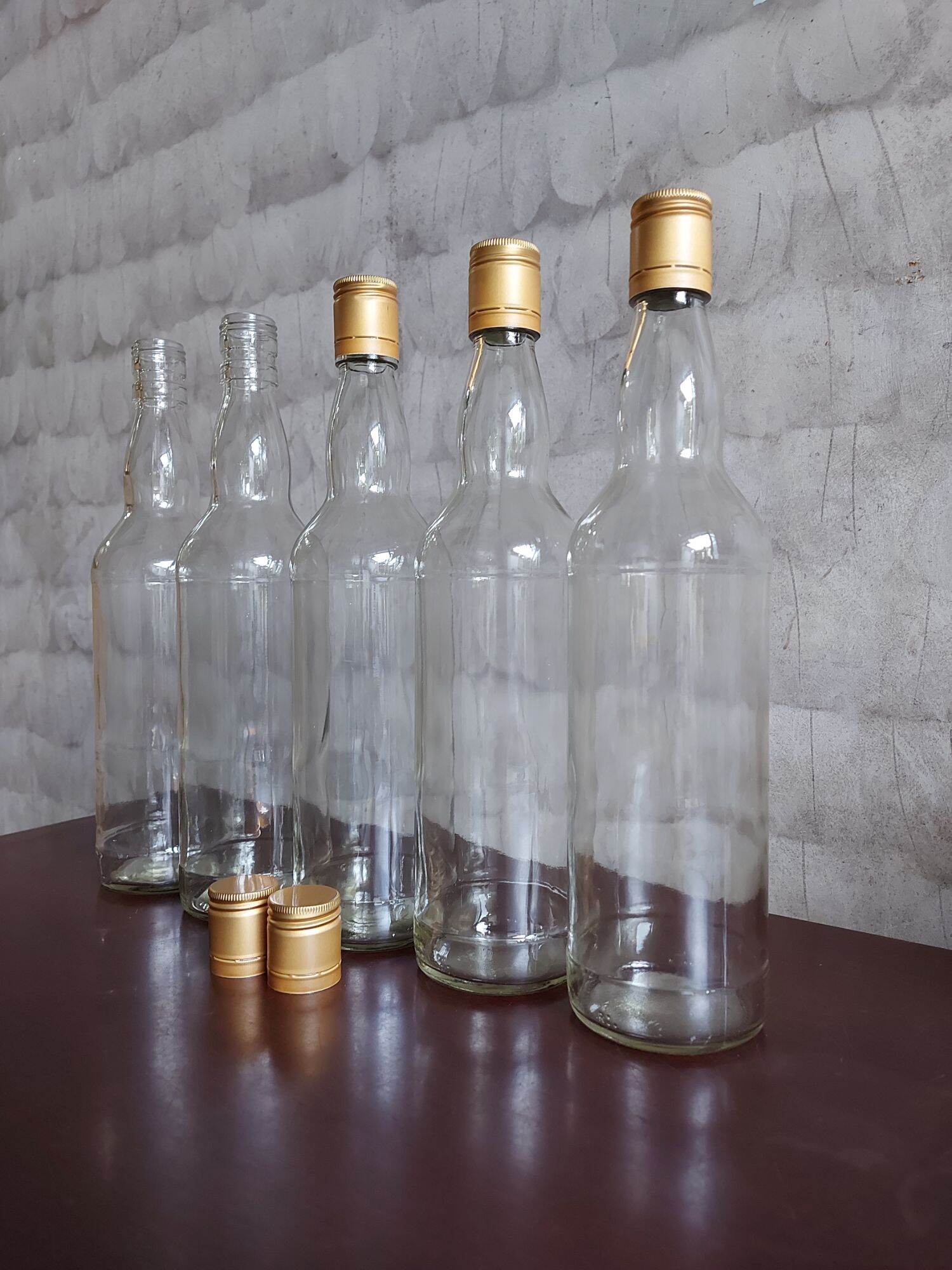 SET 10 VỎ CHAI THỦY TINH TRÒN 700ML