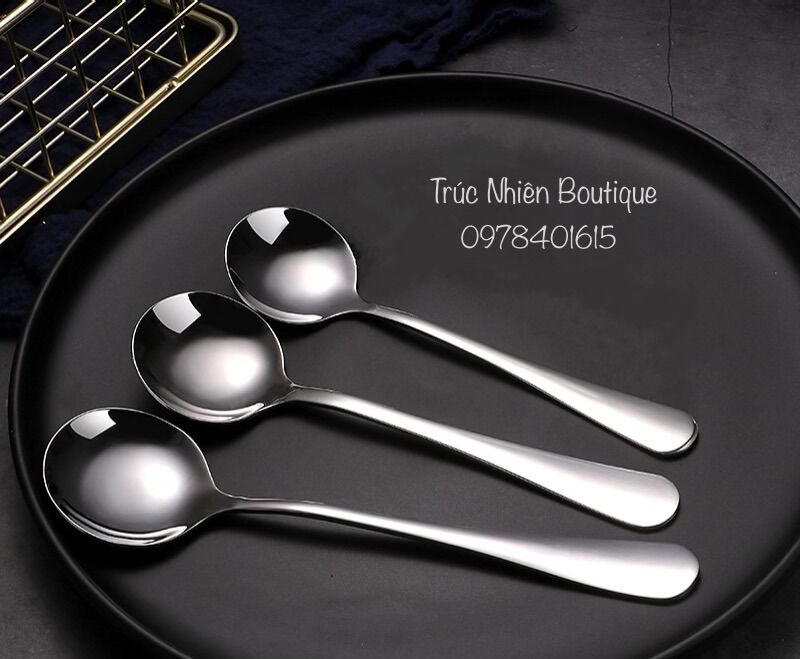 Muỗng, Thìa Inox Đầu Tròn -M21