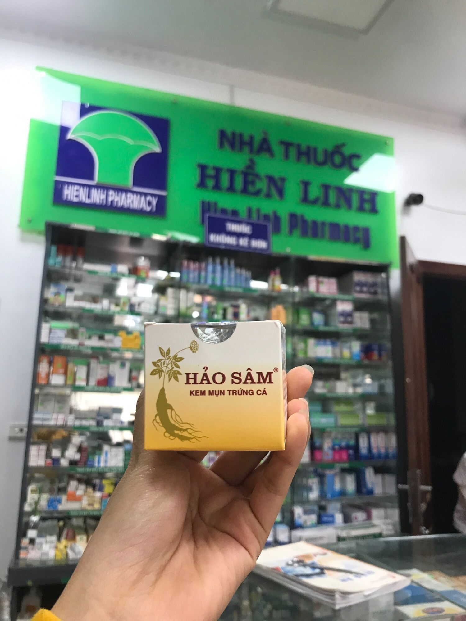 Kem mụn trứng cá Hảo Sâm 15g