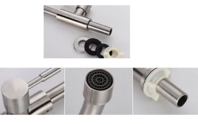 Vòi rửa chén bát đơn lạnh - Inox 304