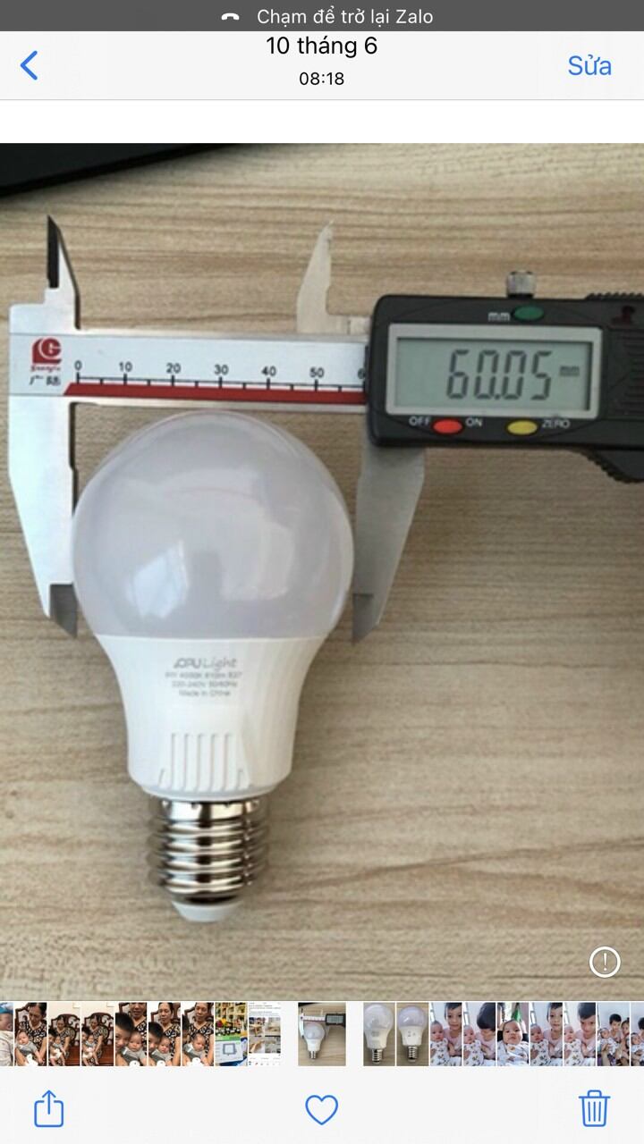 Bóng led búp 9w trung tính