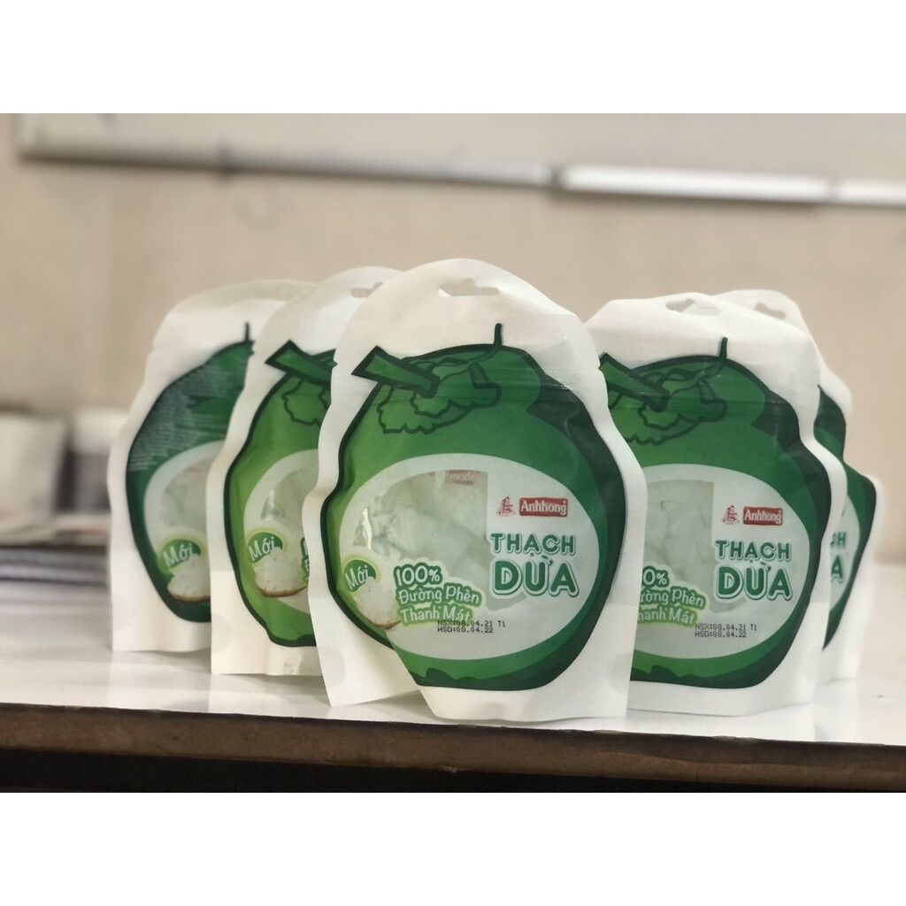Thạch dừa đường phèn Ánh Hồng (bịch 400gr)