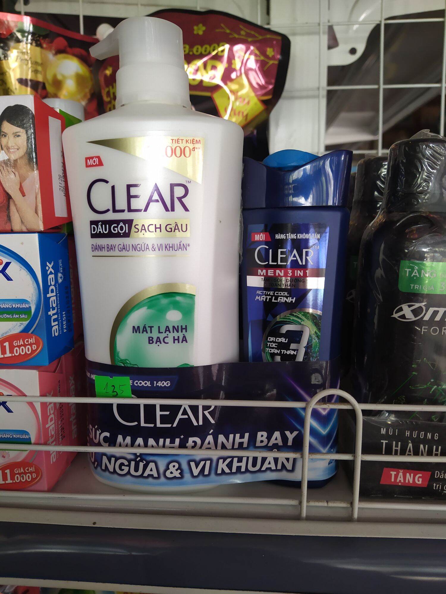 Dầu gội Clear bạc hà chính hãng, tặng kèm Clear men 650ml