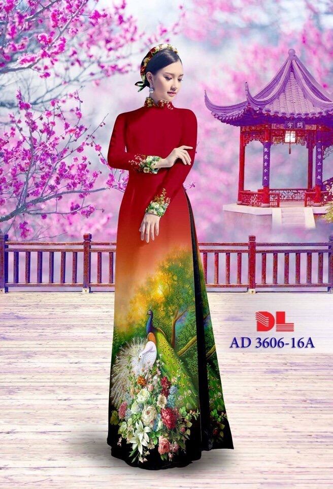 [HCM]Áo dài in con công