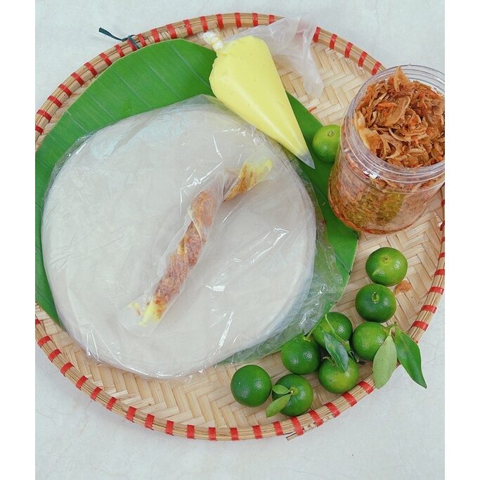 TẶNG (BƠ HỘT GÀ)Combo Bánh Tráng Phơi Sương, Ruốc Hành Phi tặng Bơ