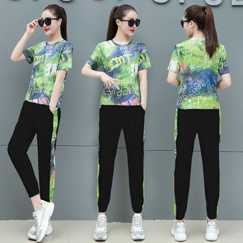 Đồ bộ nữ in họa tiết chữ 3D cao cấp
