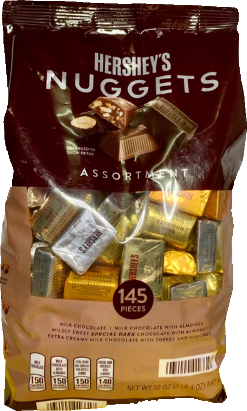 ( Date mới )Kẹo Chocolate Hershey's Nuggets 1,47Kg 145 viên