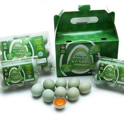 Trứng gà vỏ xanh siêu dinh dưỡng/12 quả