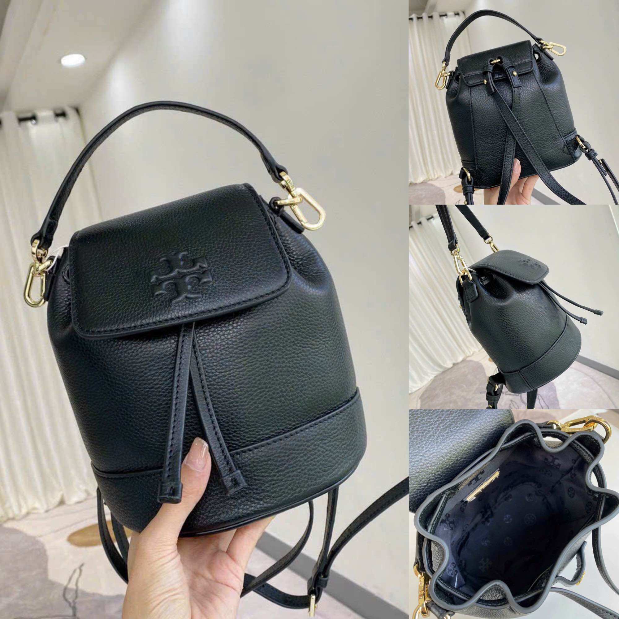 Túi Burch Thea Mini Bucket da thật
