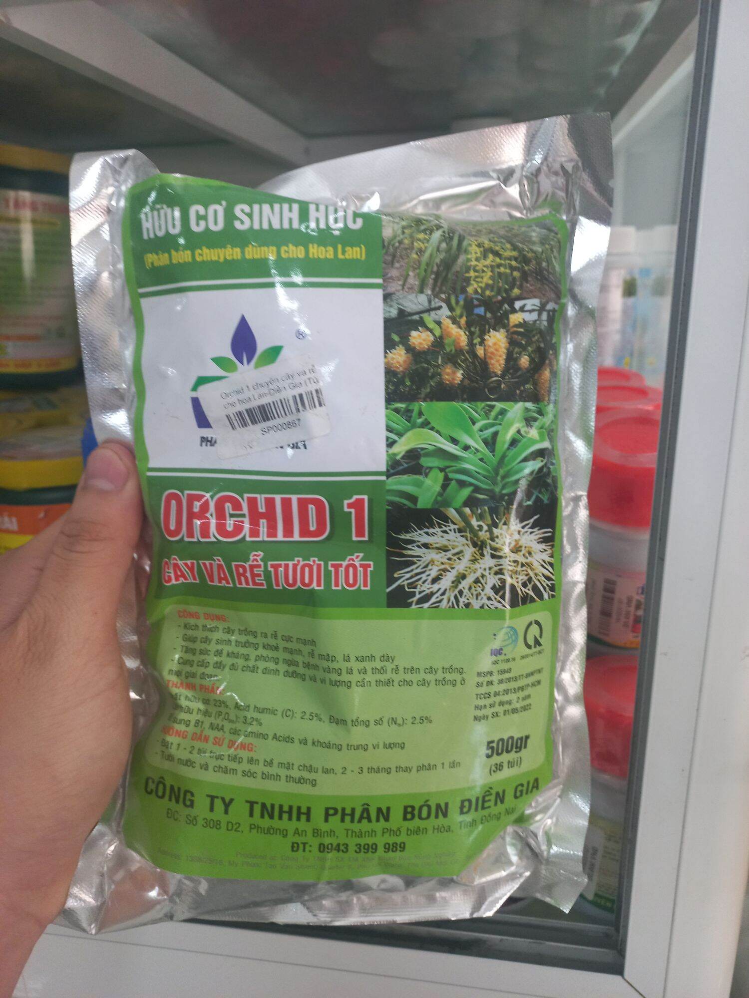 Phân bón chuyên dùng cho hoa lan Orchid 1 500g