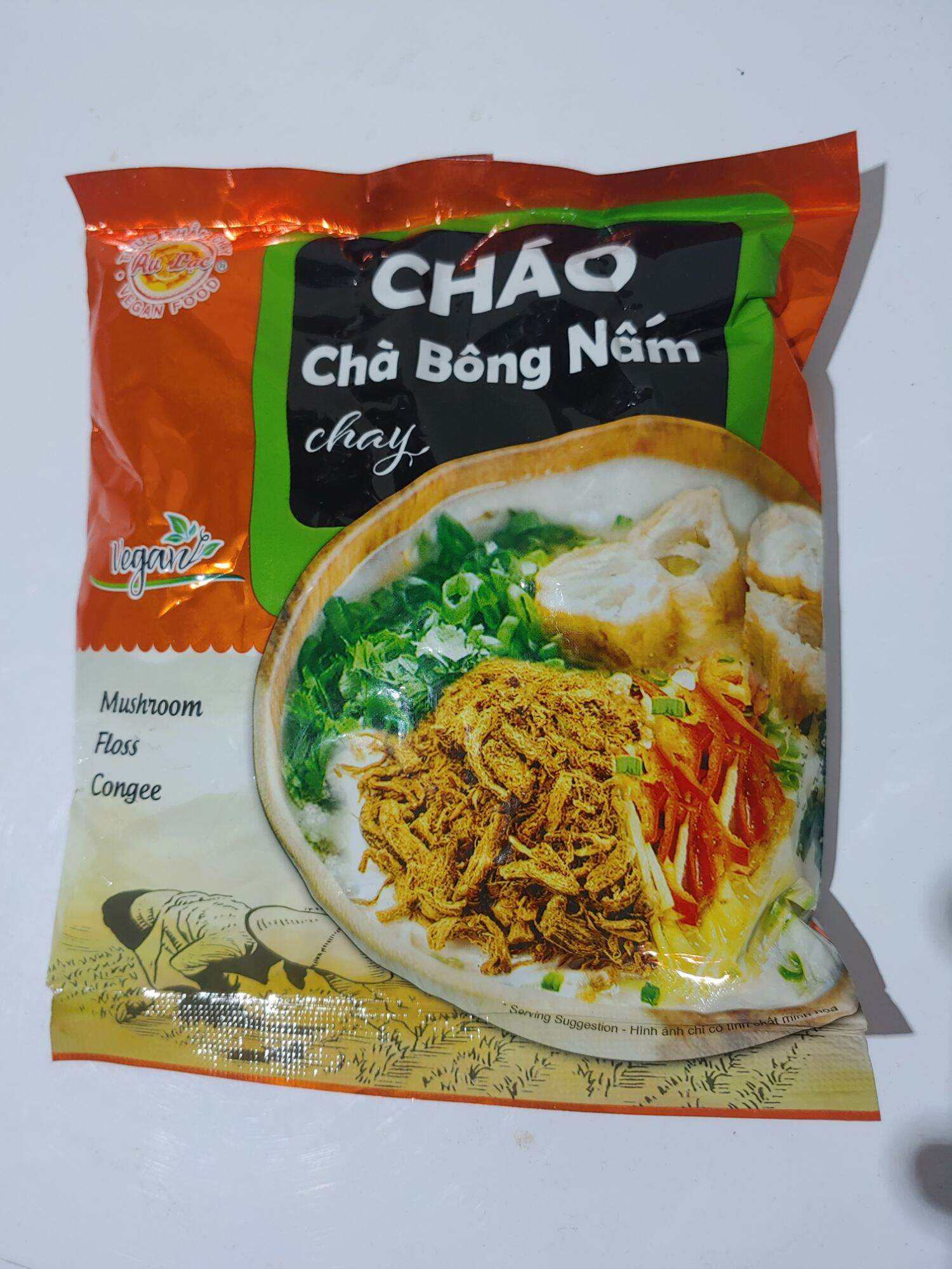 Cháo chà bông nấm chay âu lạc 1 thùng 30 gói