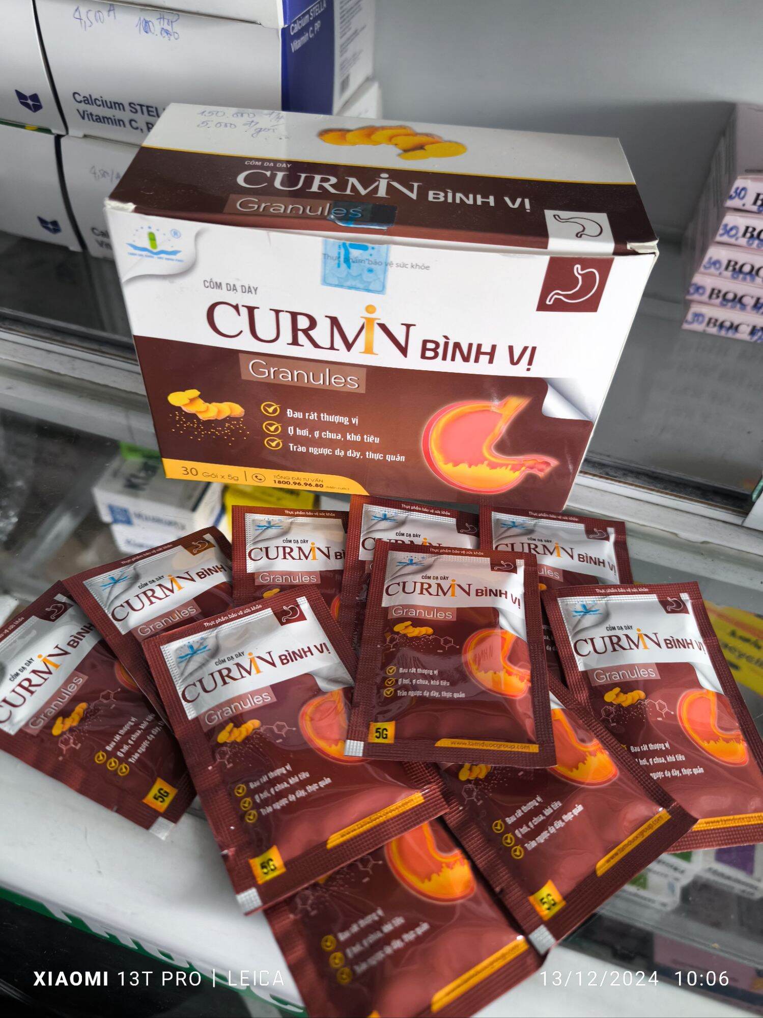 Cốm NANO CURMIN BÌNH VỊ H/30 gói