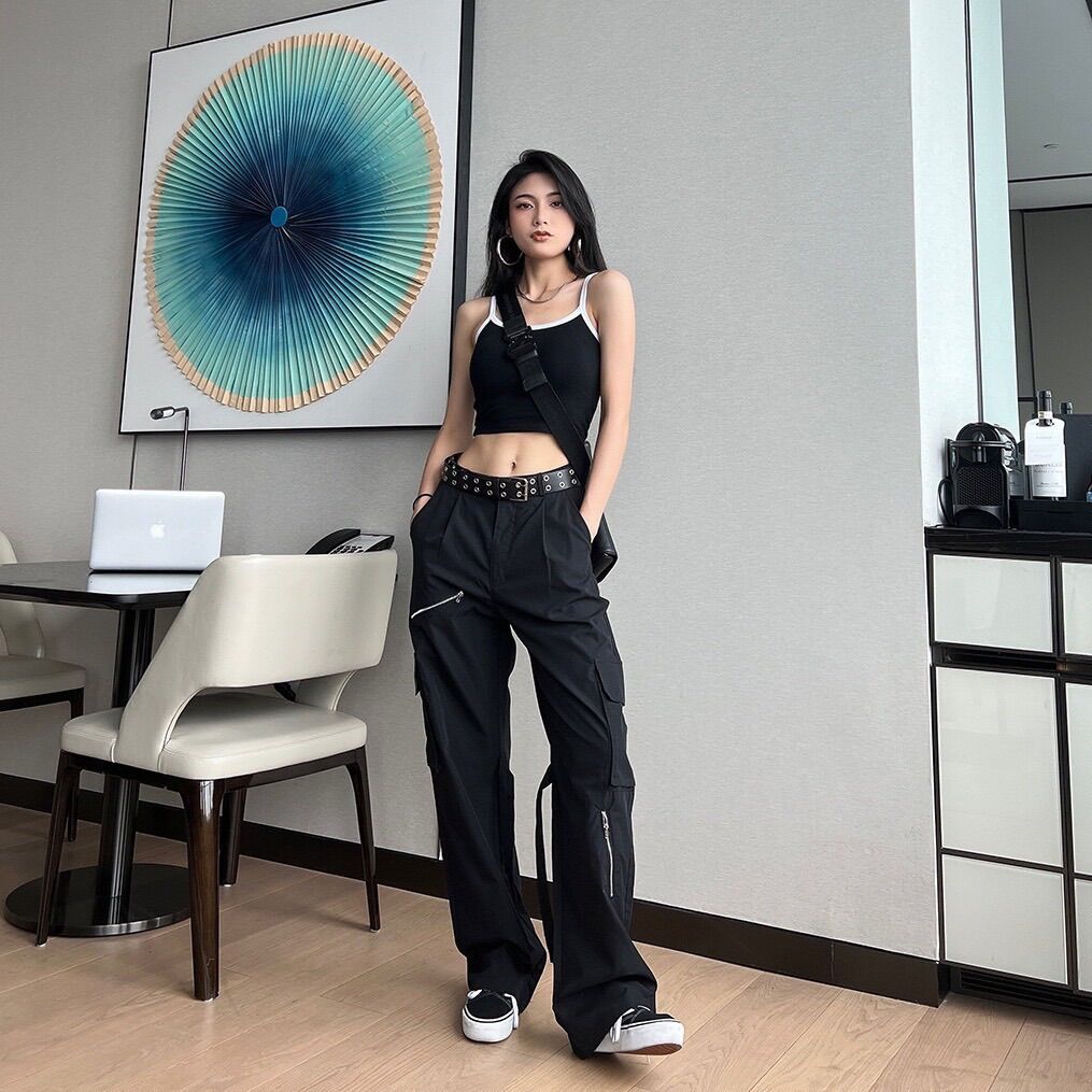 Quần kaki túi hộp cargo pant khoá kéo siêu chất