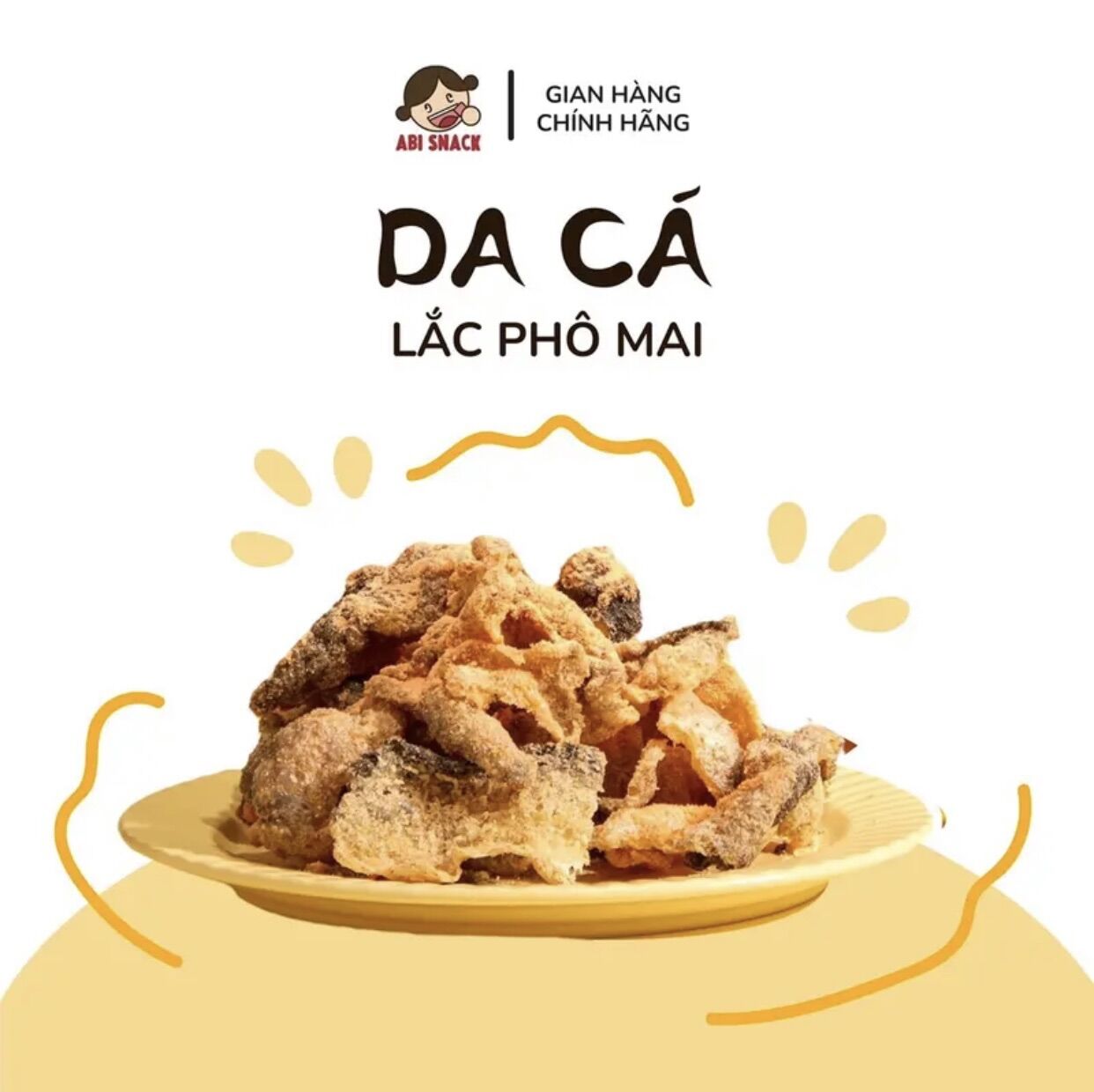 Da cá phô mai Abisnack - Bánh Tráng Abi
