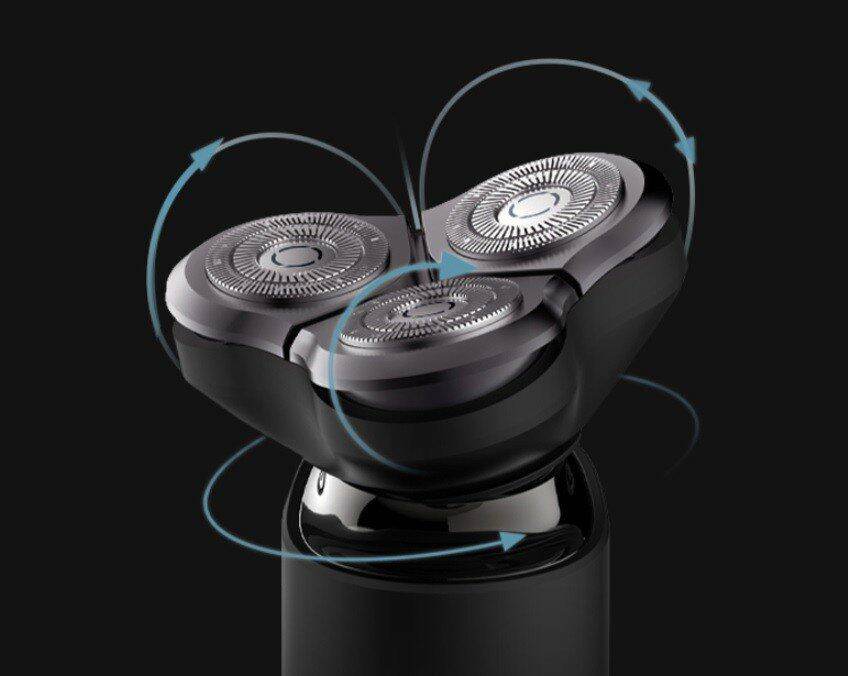 [Hàng cao cấp, Freeship, Bảo hành] Máy cạo râu S500 Xiaomi Mijia 3 đầu, 3 lưỡi dao Xiaomi, Xoay 360 độ, chống nước, sạc type C