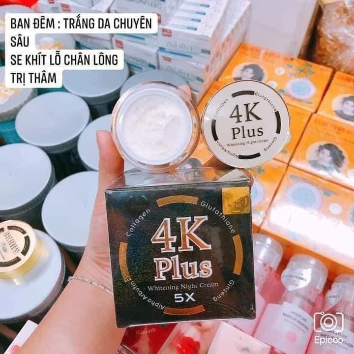 Kem 4K PLUS dưỡng trắng da nhân sâm