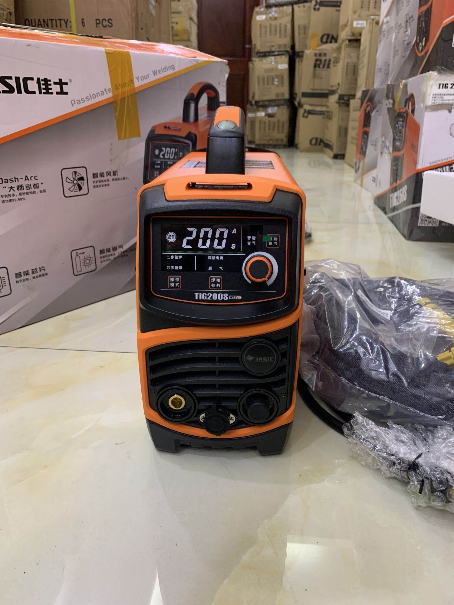 MÁY HÀN TIG 200S -JASIC NỘI ĐỊA CHÍNH HÃNG ĐIỆN 220v -MÁY ĐẦY ĐỦ PK KÈM THEO