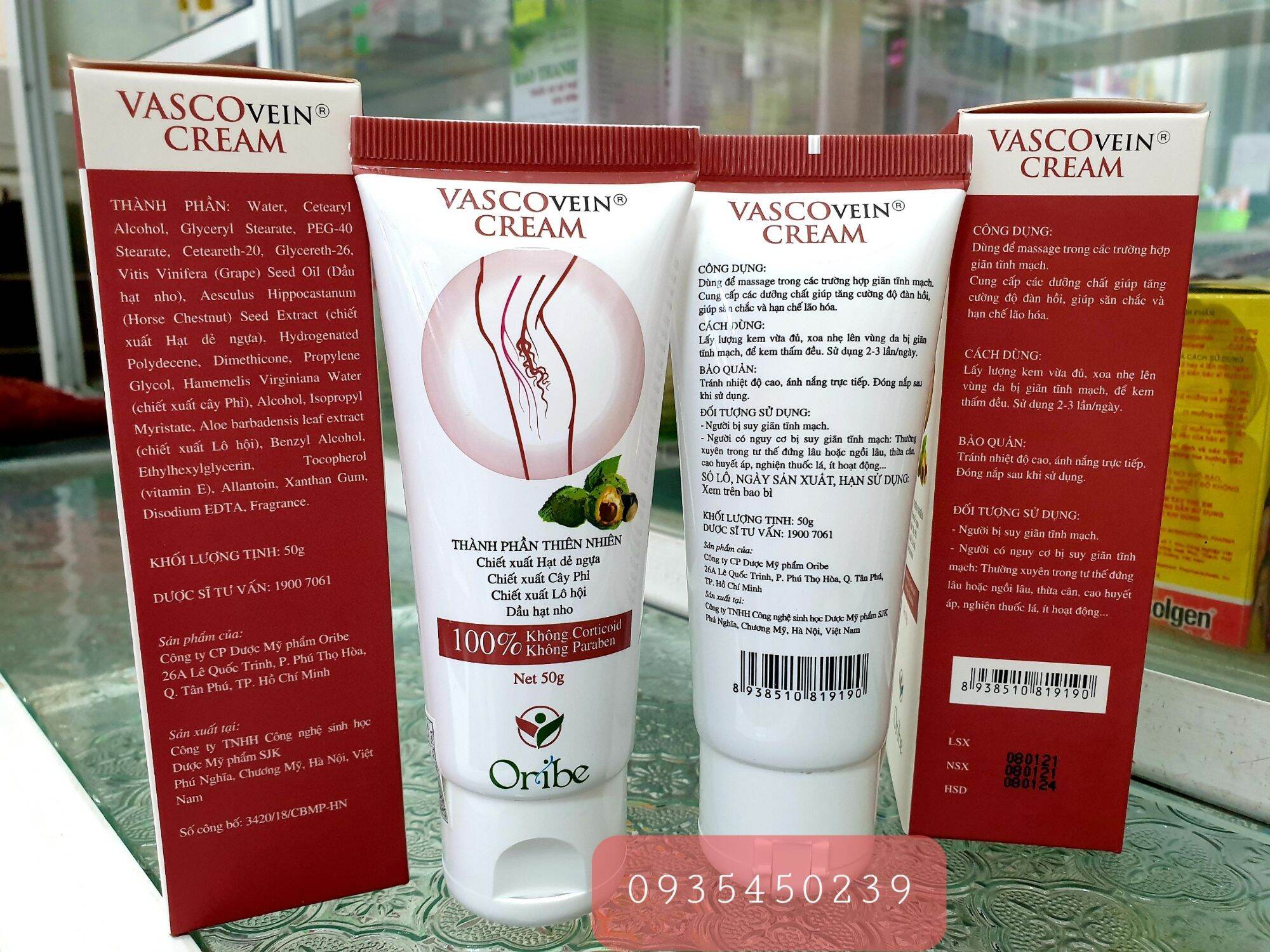 kem bôi giãn tĩnh mạch VASCOVEIN