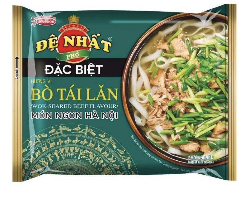 Thùng Phở Bò/Gà/Bò tái lăn Đệ nhất Acecook (30 gói x 65-68g)