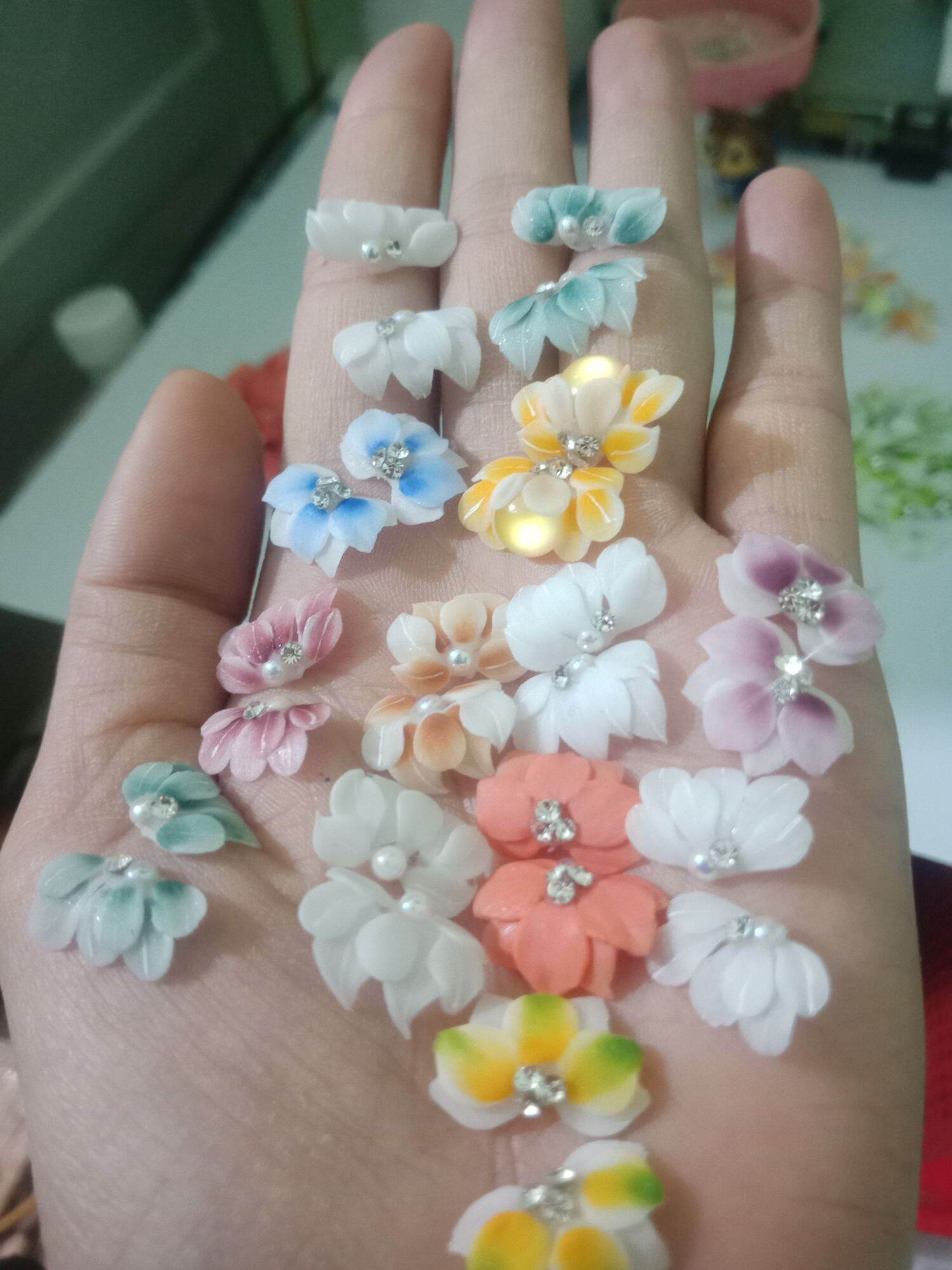 Hoa bột nail, set 26 hoa 100 ngàn