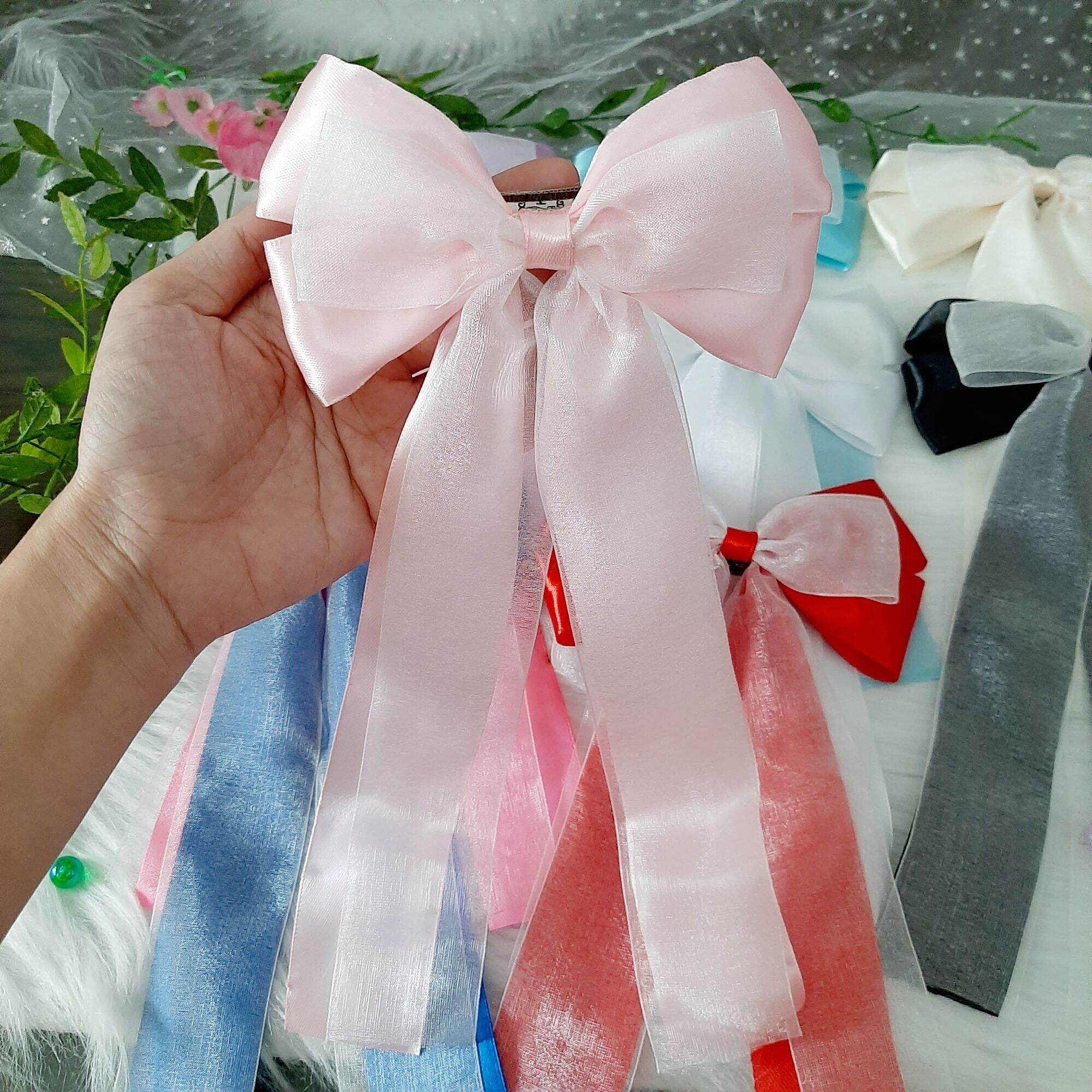 Kẹp tóc nơ cho nữ (mua 9 tặng 1)