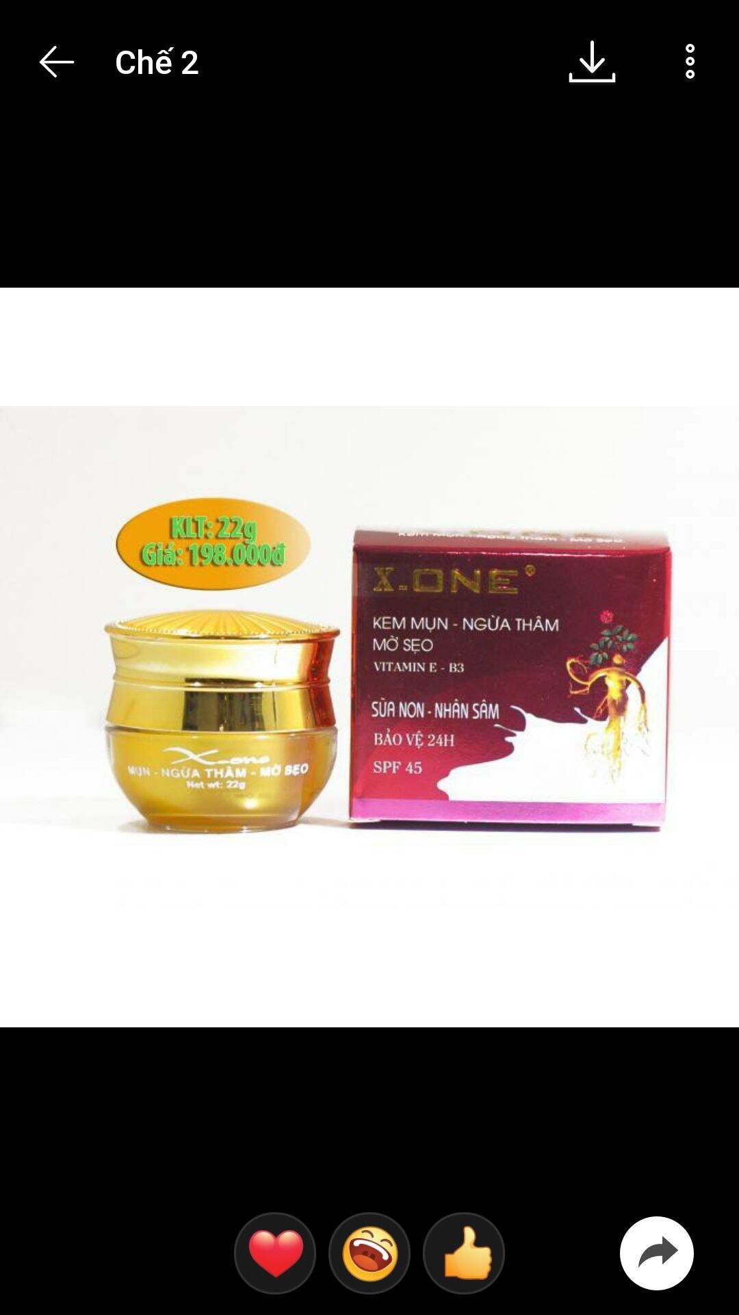 6 hủ kem X one ngừa mụn thâm 22g