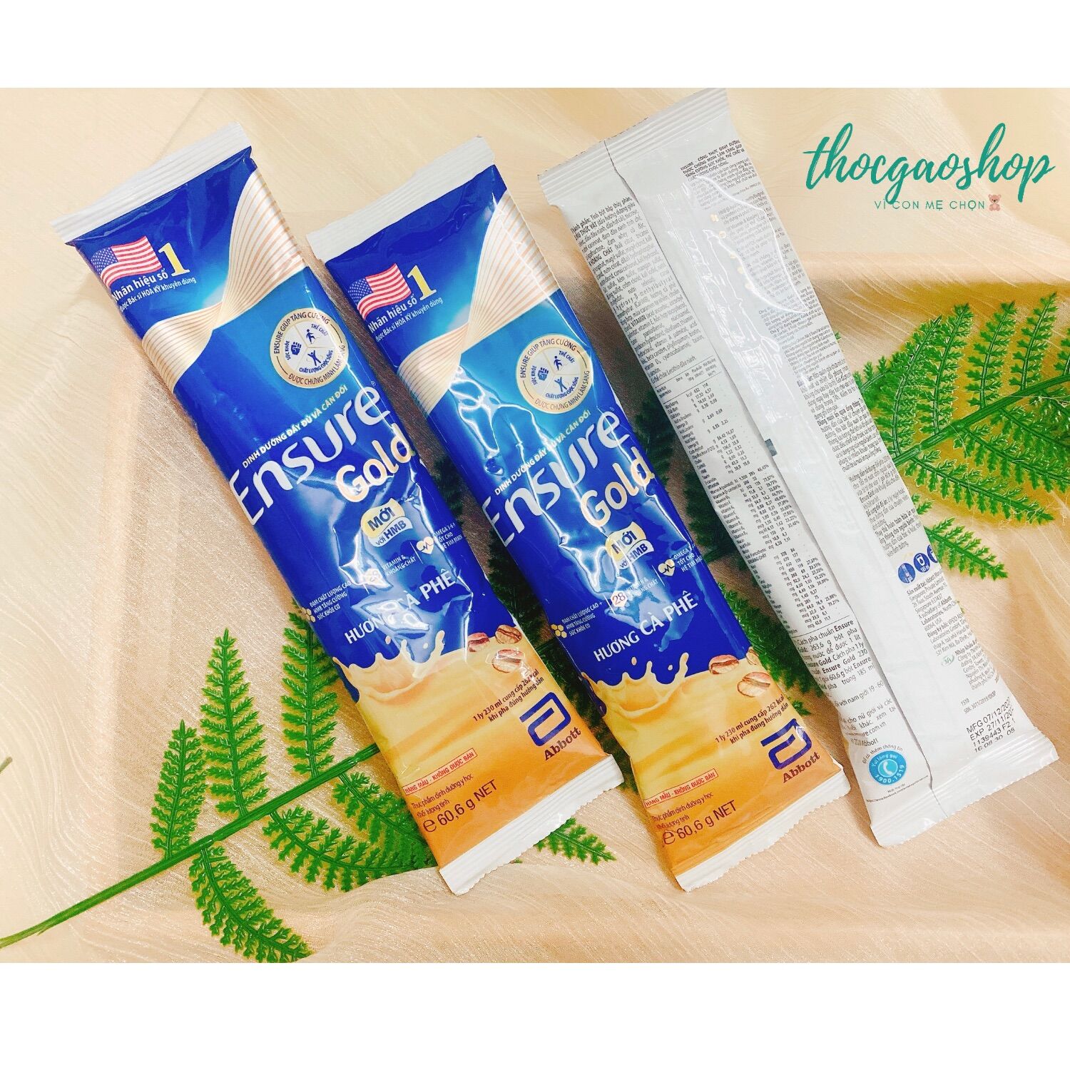 Sữa gói Ensure 60.6gr vị cà phê