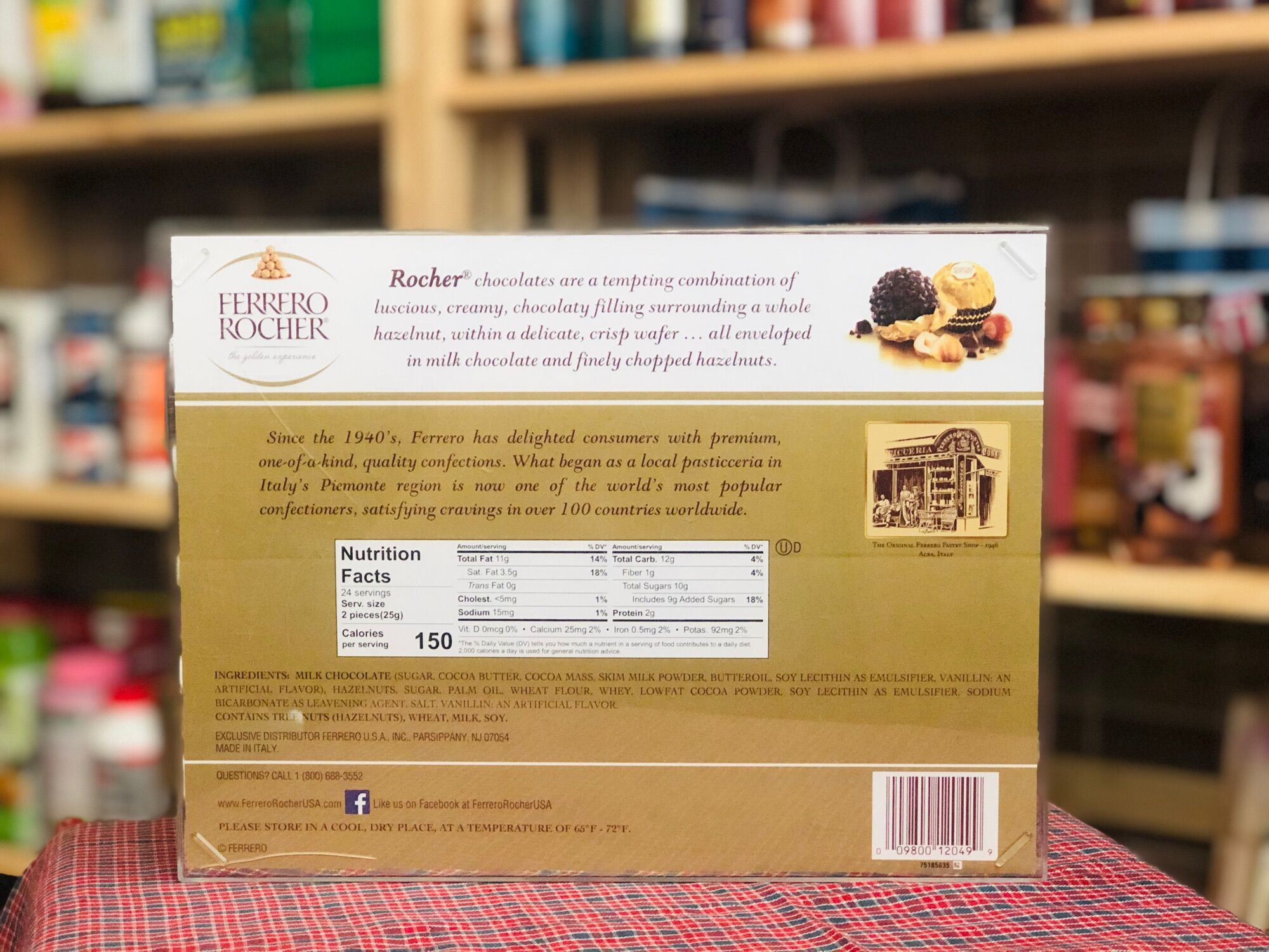 Socola Ferrero Rocher nhân hạt dẻ, hộp 48 viên (date 03/2022)
