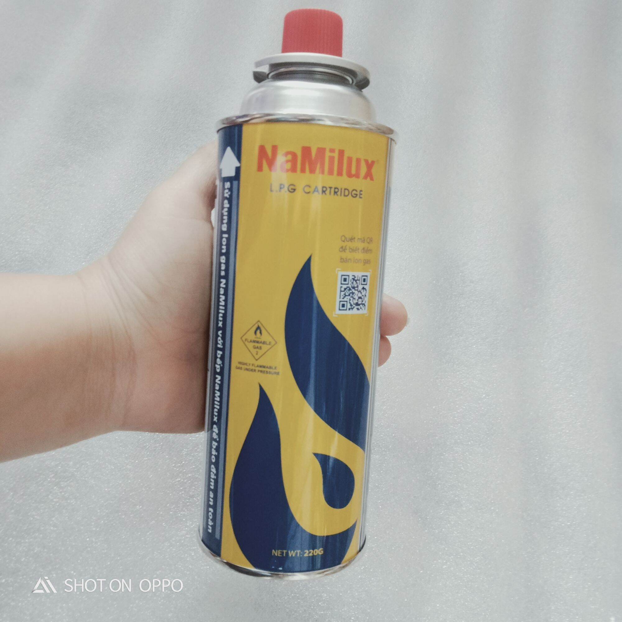 1 lon ga mini dùng cho bếp ga mini