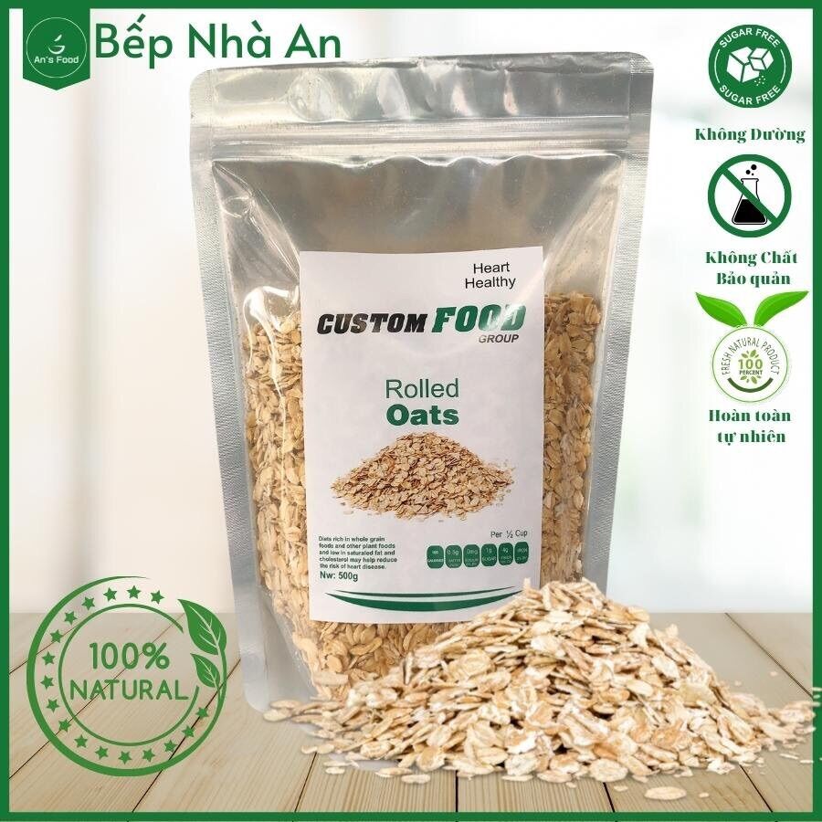 Yến mạch custom cán dẹp - 500g
