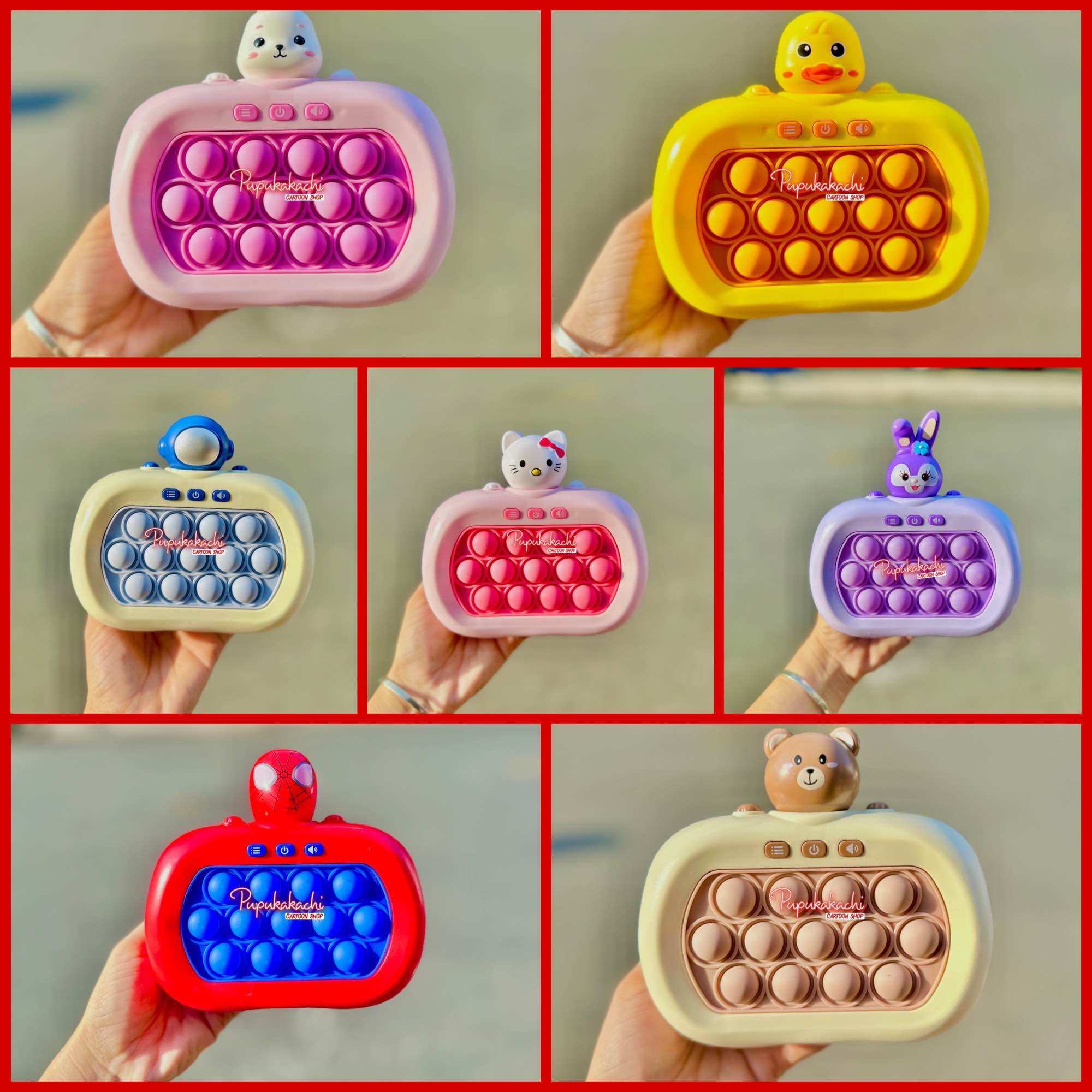 Máy Game Pop It 13 Nút Thế Hệ Mới Tốc Độ Cao Nhiều Mẫu Cute Cho Bé