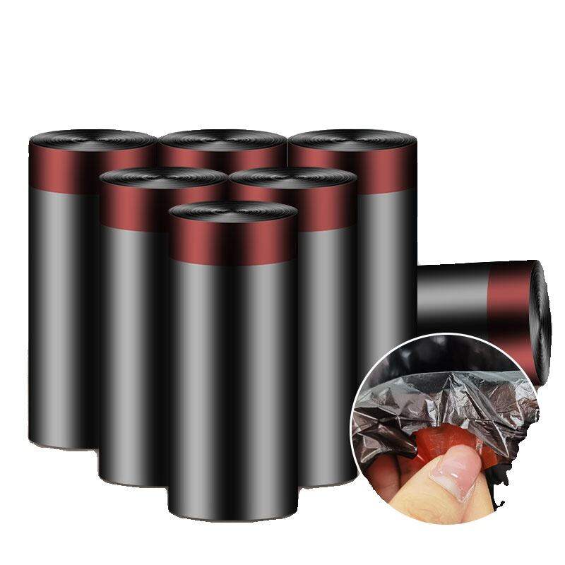 Túi Rác Kiểu Rút Dây Túi Nhựa Ký Túc Xá Nhà Bếp Kiểu Cầm Tay Gia Dụng Dày Dặn Dùng Trong Thương Mại Ống Túm Màu Đen Miệng Bằng