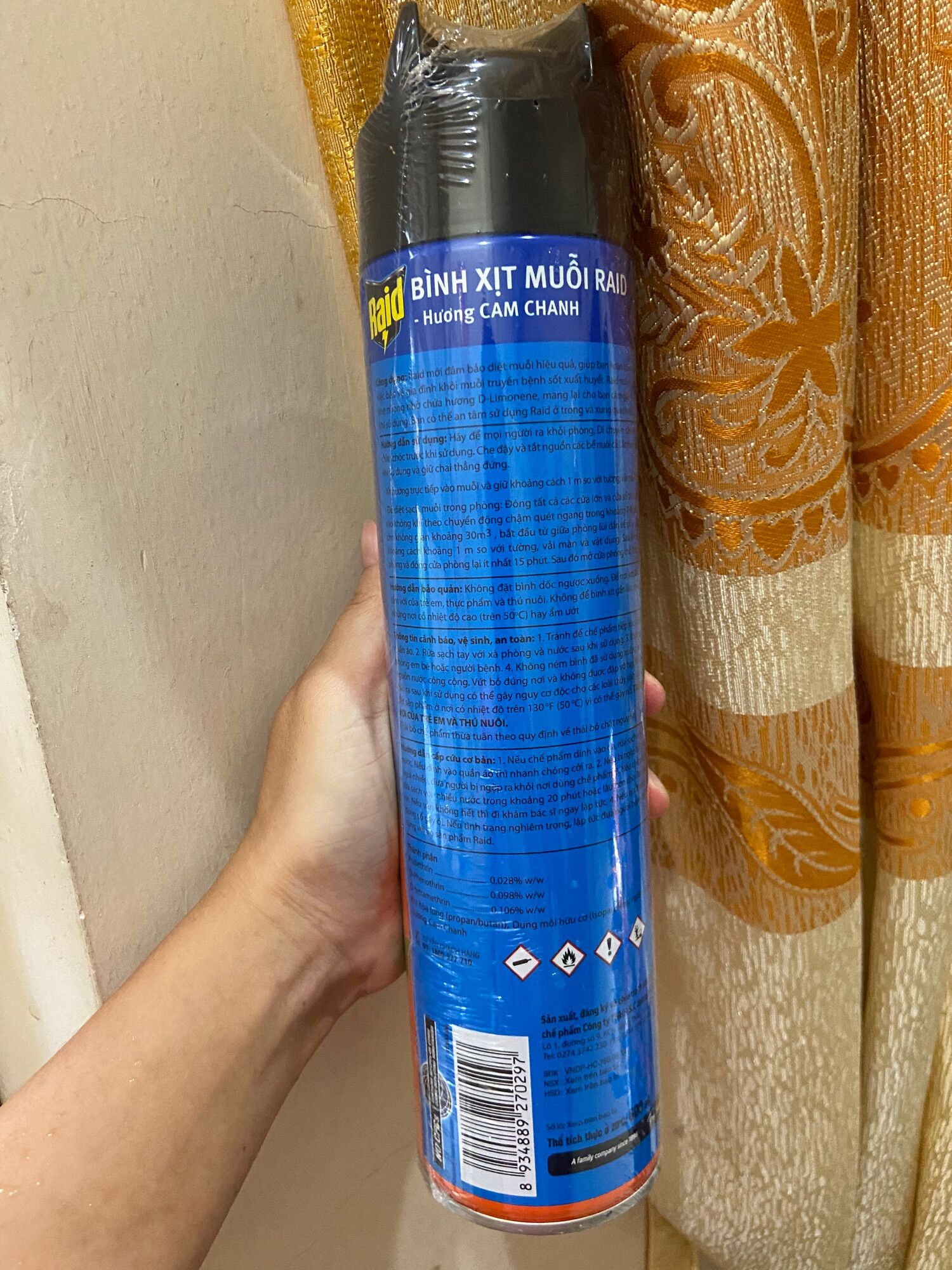 Xịt muỗi-xịt côn trùng raid 600ml ( giao mùi ngẫu nhiên)