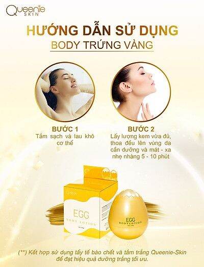 Body Trứng Vàng Queenie Skin 250G