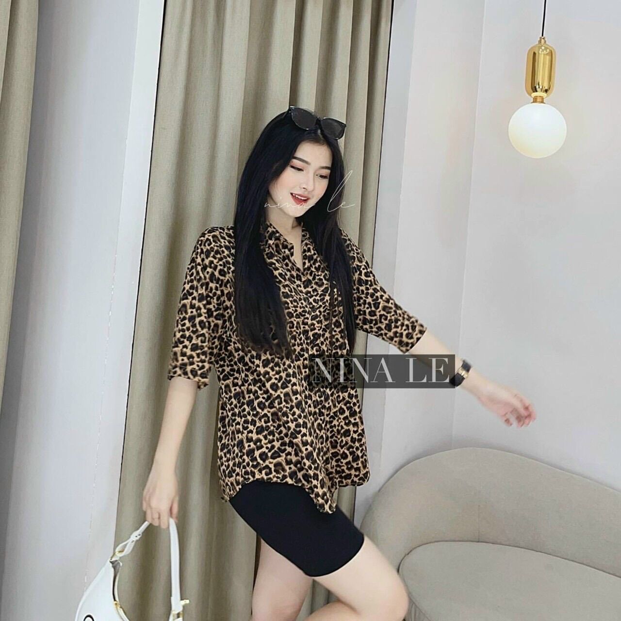Áo sơ mi họa tiết cộc tay chất đẹp