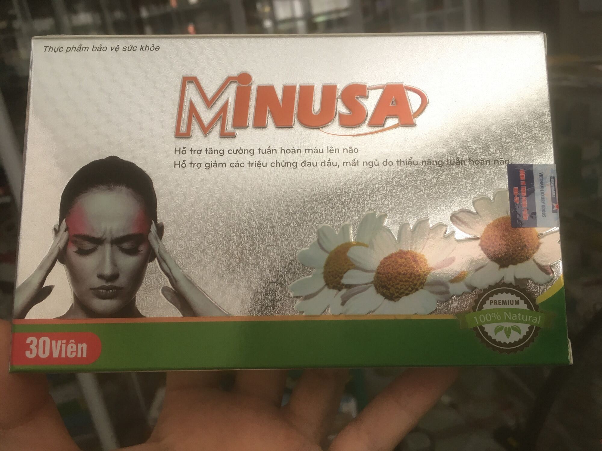 Minusa- giảm đau nửa đầu, tiền đình, chóng mặt, đau vai gáy