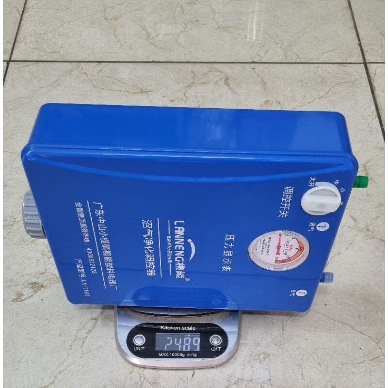 Lọc khí biogas có đồng đo áp suất bể chứa