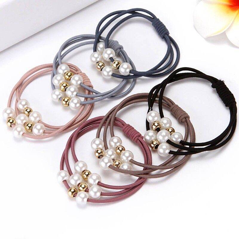 Combo 10 dây cột tóc đính hạt style Hàn