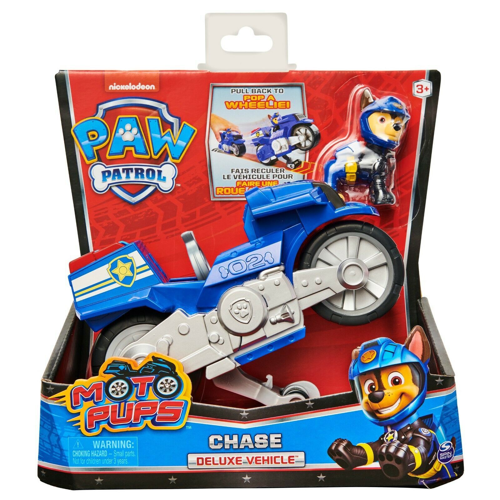 Đồ chơi Paw Patrol: Xe Chase chạy bốc đầu Moto pups