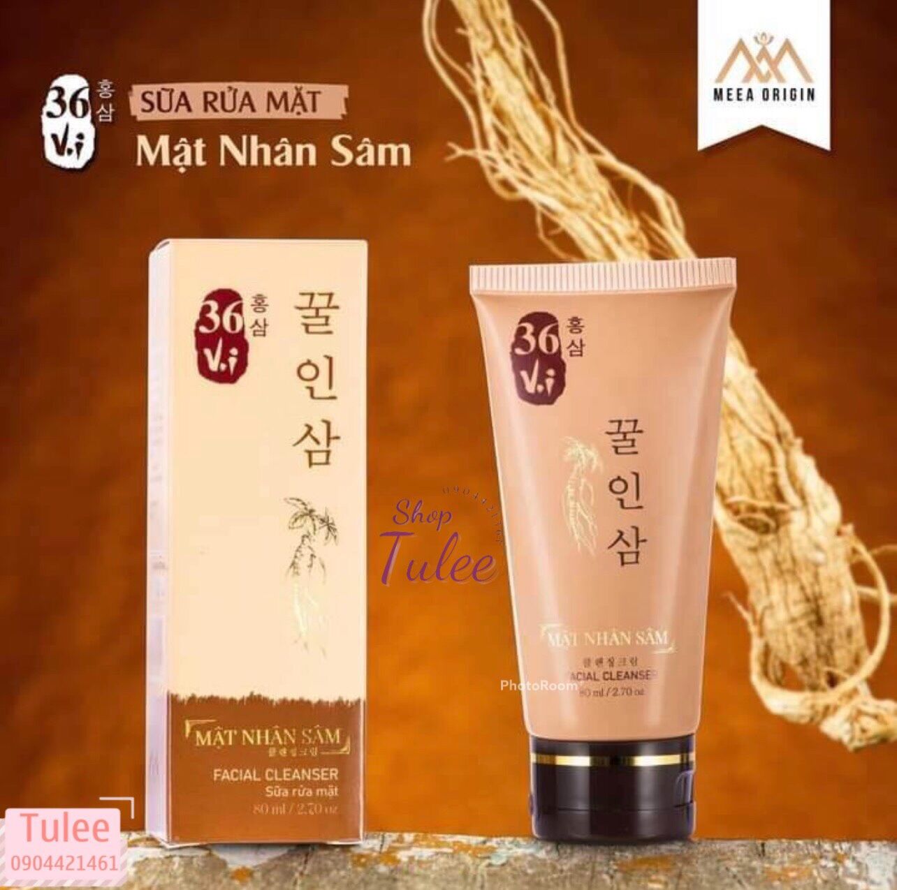 Sữa rửa mặt mật nhân sâm 36 vị