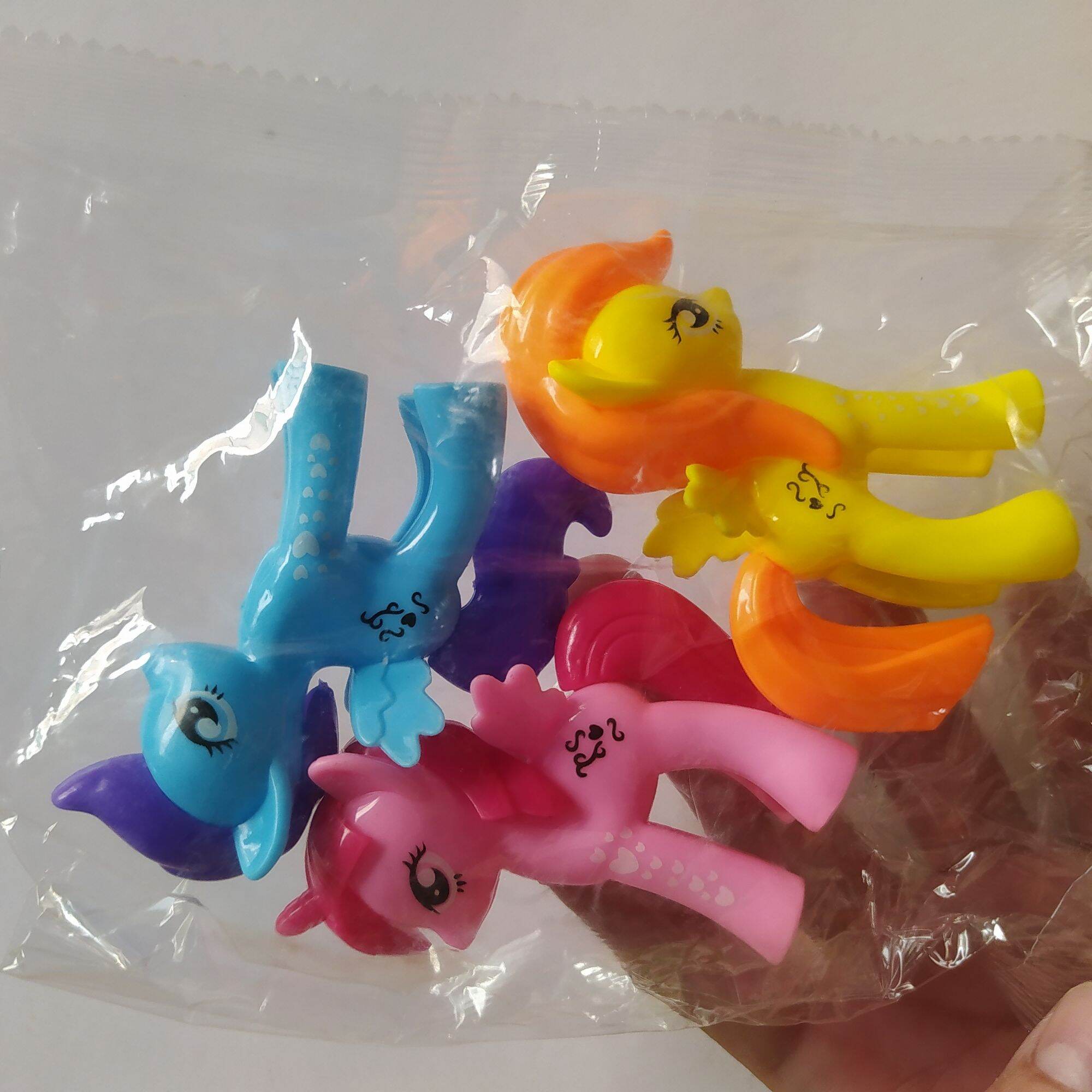 Set 3 ngựa Pony nhựa trang trí bánh kem bánh sinh nhật